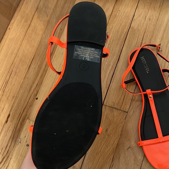 Neon Orange Sandals - Picture 2 of 3
